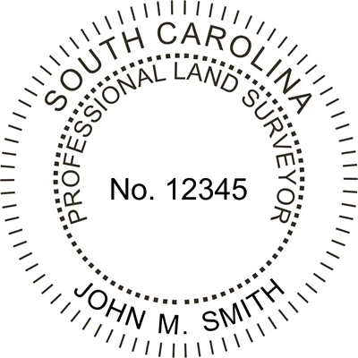 Land Surveyor - Pre Inked Stamp - South Carolina